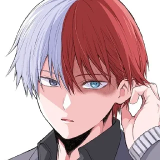 😄 emoji Тодороки Шото Telegram sticker 13 of 23