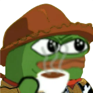 🤨 emoji Peepo frog by @ne_sirozhka Telegram sticker 19 of 31