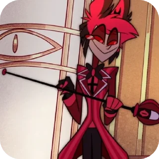 😇 emoji Аластор Telegram sticker 18 of 34