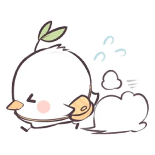 🏃‍♂ emoji Птичка проросток  - @tg_sticks Telegram sticker 21 of 38