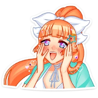 🤩 emoji Мей на каникулах :: @stickroom Telegram sticker 24 of 48