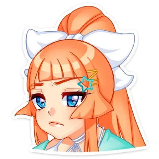 😟 emoji Мей на каникулах - @TgSticker Telegram sticker 6 of 49