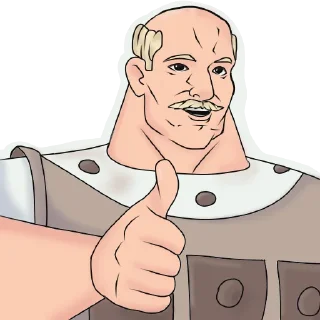 👍 emoji Ссылка на Три Богатыря: @TGK_B Telegram sticker 7 of 13