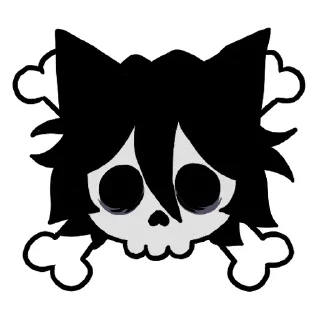 ☠️ emoji edgy catboy Telegram sticker 13 of 13