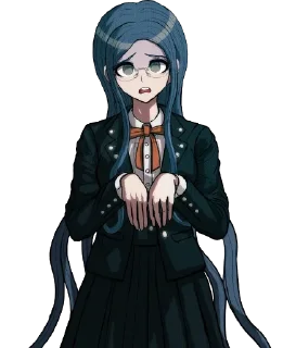 😰 emoji 💙 Shirogane Tsumugi by @wanna_s_l_e_e_p 💙 Telegram sticker 14 of 120