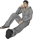 🤔 emoji Ryu ga Gotoku :: @line_stickers Telegram sticker 24 of 40