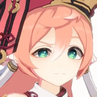 🤨 emoji 美しい女の子☆ ～('▽^人) Telegram sticker 12 of 120