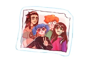 ✌️ emoji Sally Face by reroro (@TgSticker) Telegram sticker 11 of 15