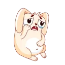 😰 emoji Rabbit Eggs @stickersb2b Telegram sticker 20 of 28