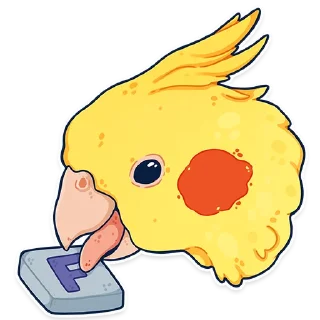🙏 emoji ПАПУГИ by @kotypic Telegram sticker 19 of 21
