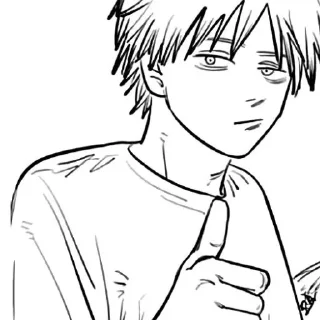 👍 emoji Chainsaw Man Telegram sticker 20 of 32
