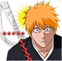 😨 emoji BLEACH Telegram sticker 8 of 40