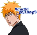😠 emoji BLEACH Telegram sticker 9 of 40