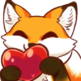 ❤ emoji Red Fox @CrazySnep Telegram sticker 15 of 118