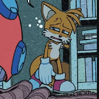 🥱 emoji Tails the fox Telegram sticker 16 of 120