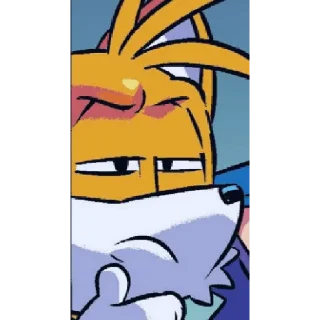 🤔 emoji Tails the fox Telegram sticker 18 of 120