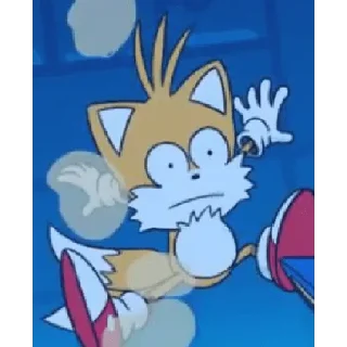 😐 emoji Tails the fox Telegram sticker 21 of 120