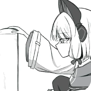👍 emoji Midori... Shiro..? Telegram sticker 6 of 34