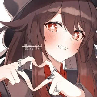 ❤️ emoji Ху Тао Telegram sticker 8 of 35