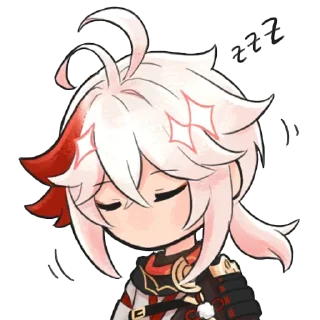 😴 emoji Kazuha❤️ @Pea4_stickerbot Telegram sticker 6 of 78