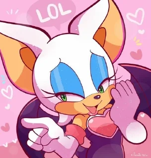 🌟 emoji 🖤_-Rouge the bat-_🕸️ Telegram sticker 14 of 21