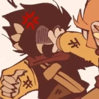 Sticker from monkeys in love