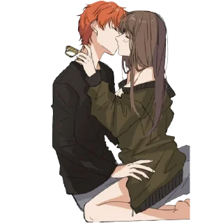 🤗 emoji Обнимашки~ @stikers_animeLove Telegram sticker 7 of 42
