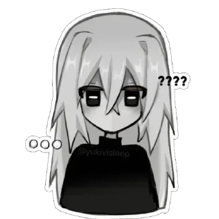 ❔ emoji @inclem3ntia x @yukivisleep ♡ Telegram sticker 23 of 78