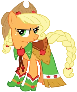 😎 emoji @mlpstickers Applejack pack Telegram sticker 21 of 40