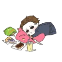🤤 emoji Michael Myers Telegram sticker 16 of 35