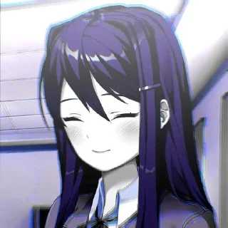 🫐 emoji Yuri?!|• @bestvosx1 Telegram sticker 5 of 48