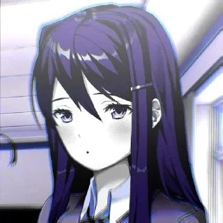 🫐 emoji Yuri?!|• @bestvosx1 Telegram sticker 7 of 48