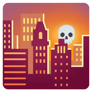 🌃 emoji Skull stickers Telegram sticker 20 of 20