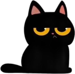 🌟 emoji Black cats Telegram sticker 22 of 28