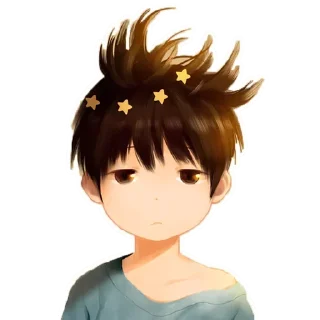 😯 emoji Anime Boys @stickersb2b Telegram sticker 6 of 26