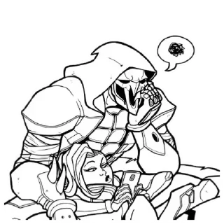 🖤 emoji Reaper | Gabriel Reyes Telegram sticker 12 of 23