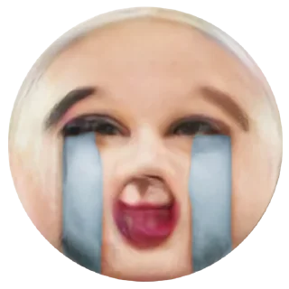 😭 emoji Neural Flesh Emojis (@TgSticker) Telegram sticker 16 of 35