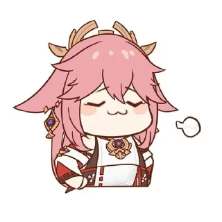 😎 emoji Яэ мико мини Telegram sticker 9 of 11