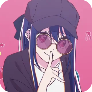 🎤 emoji HOSHINO AI BY @kur_ruk : @fStikBot Telegram sticker 21 of 26