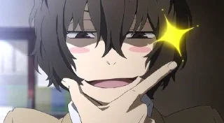 😼 emoji Dazai Osamu Telegram sticker 9 of 25