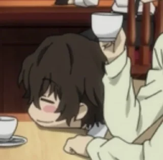 😖 emoji Dazai Osamu Telegram sticker 20 of 25