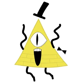 😱 emoji Bill Cipher Telegram sticker 15 of 40