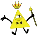 👑 emoji Bill Cipher Telegram sticker 15 of 21