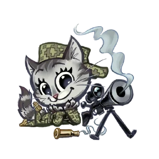😇 emoji Котики ЗСУ Telegram sticker 14 of 15