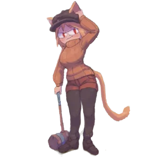 🔨 emoji Неко Арки Telegram sticker 14 of 110