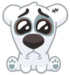 😢 emoji spottyVkDog Telegram sticker 8 of 48