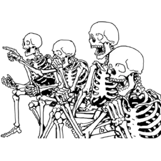 😆 emoji Skeleton @stickersb2b Telegram sticker 10 of 27
