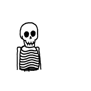 🦩 emoji Skeleton @stickerstgrm Telegram sticker 23 of 25