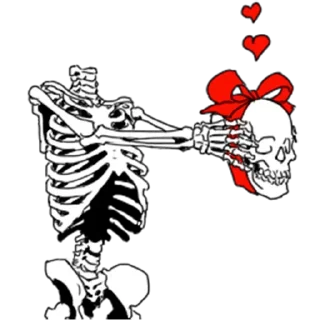 ☠️ emoji Skeleton @stickersb2b Telegram sticker 14 of 27