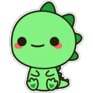🦖 emoji @GIFSTIKI (◕‿◕) Ⓒⓤⓣⓘⓔ Telegram sticker 9 of 120
